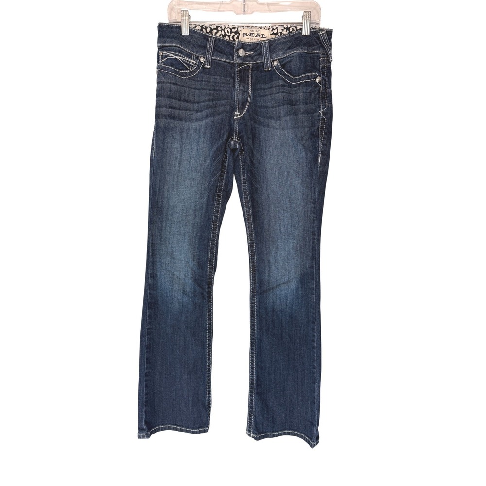 Ariat Denim Low Rise Bootcut Jeans Stitched Rugged Women's Casual Size 30s